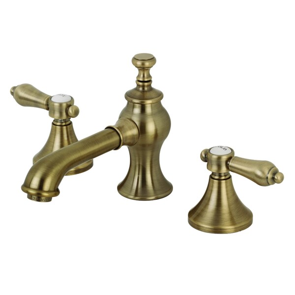 KC7063BAL Heirloom 8" Widespread Bathroom Faucet, Antique Brass